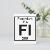 要素114 - Fl - Flerovium (フル) ポストカード (スタンド正面)