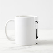 要素116 - Lv - Livermorium (完全な) コーヒーマグカップ (左)