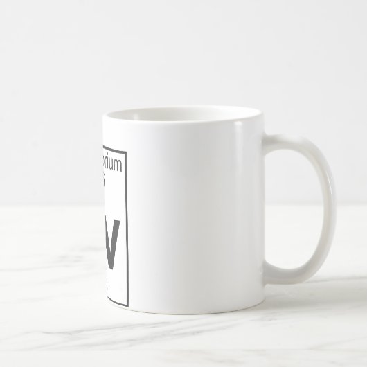 要素116 - Lv - Livermorium (完全な) コーヒーマグカップ (右)