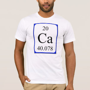 要素20のワイシャツ-カルシウム白 Tシャツ