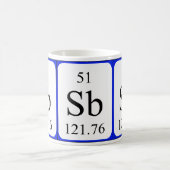 要素51の白のマグ-アンチモン コーヒーマグカップ (中央)