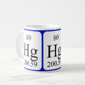 要素80の白のマグ-水星 コーヒーマグカップ (正面左)