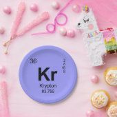 要素(クリプトン)の周期表 ペーパープレート (パーティー)