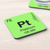 要素(プラチナ)の周期表 コースター (左側)