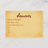 要素… 名刺 (裏面)