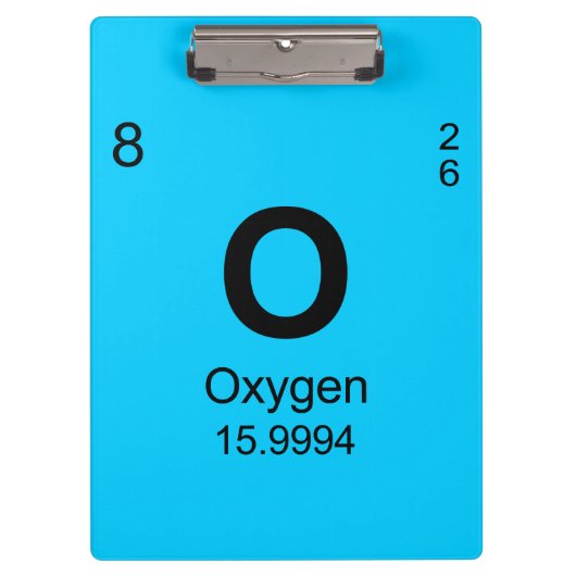 要素(酸素)の周期表 クリップボード (正面)