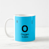 要素(酸素)の周期表 コーヒーマグカップ (左)