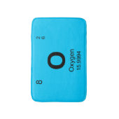 要素(酸素)の周期表 バスマット (正面縦)