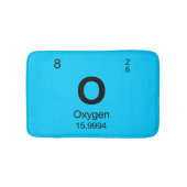 要素(酸素)の周期表 バスマット (正面)