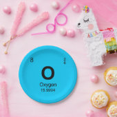 要素(酸素)の周期表 ペーパープレート (パーティー)