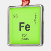 要素(鉄)の周期表 メタルオーナメント (左)