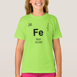 要素(鉄)の周期表 Tシャツ