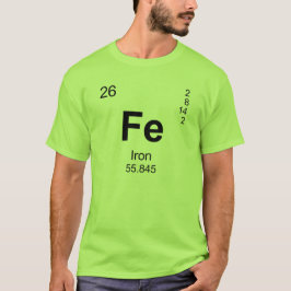要素(鉄)の周期表 Tシャツ