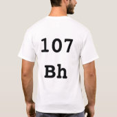 要素#107 - Bohrium Tシャツ (裏面)