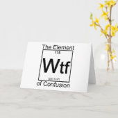 要素WTF カード (黄色い花)