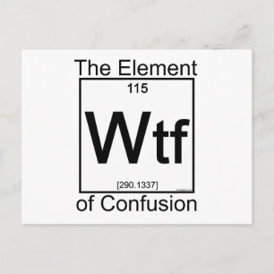要素WTF ポストカード