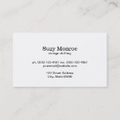 要華美素（マゼンタ） 名刺 (裏面)