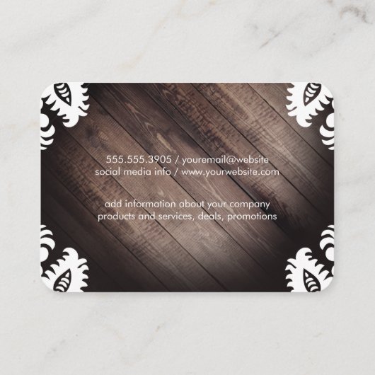 要華美素/素朴木 名刺 (裏面)