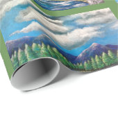 覆いの紙をハイキングすることを愛した猫 ラッピングペーパー (ロールコーナー)