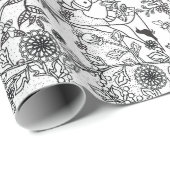 覆いを着色すること森の森林動物の準備ができたのに ラッピングペーパー (ロールコーナー)