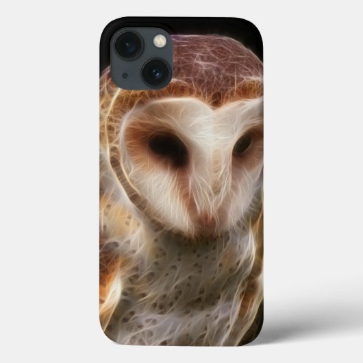 覆われたフクロウのフラクタル Case-Mate iPhoneケース (裏面)