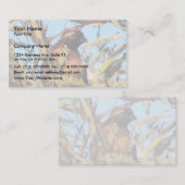 覆われたボブの白のウズラ 名刺 (正面/裏面)