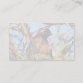 覆われたボブの白のウズラ 名刺 (裏面)