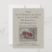 覆われた橋とスレード 招待状 (裏面)