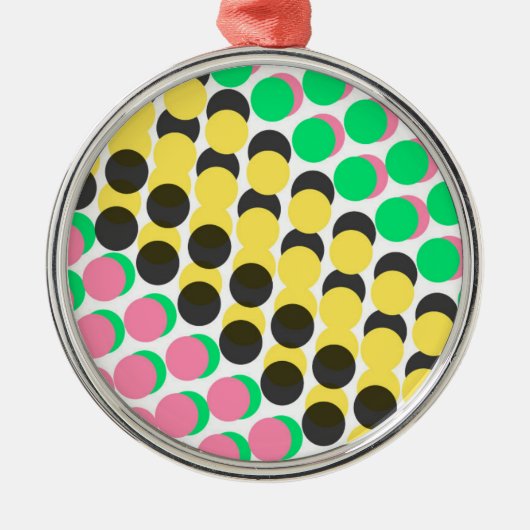 覆われた点 メタルオーナメント (正面)