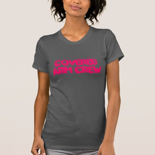 覆われた腕の乗組員のTシャツ Tシャツ (正面)