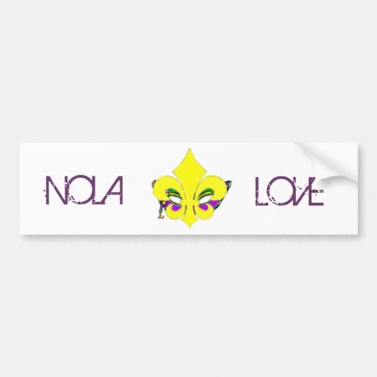 覆われた(紋章の)フラ・ダ・リ バンパーステッカー (正面)