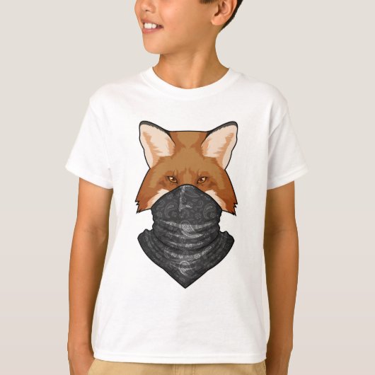 覆面の狐 Tシャツ (正面)