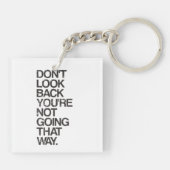 見あなたはあちらの方に行きません キーホルダー (裏面)