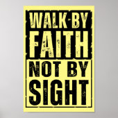 見えないで信仰によって歩く ポスター (正面)