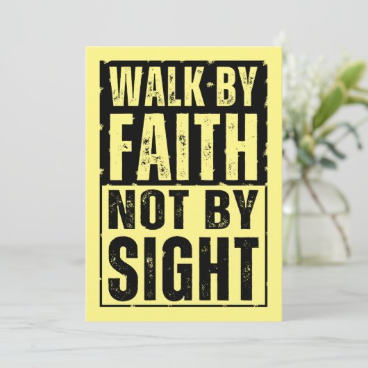 見えないで信仰によって歩く 招待状 (スタンド正面)