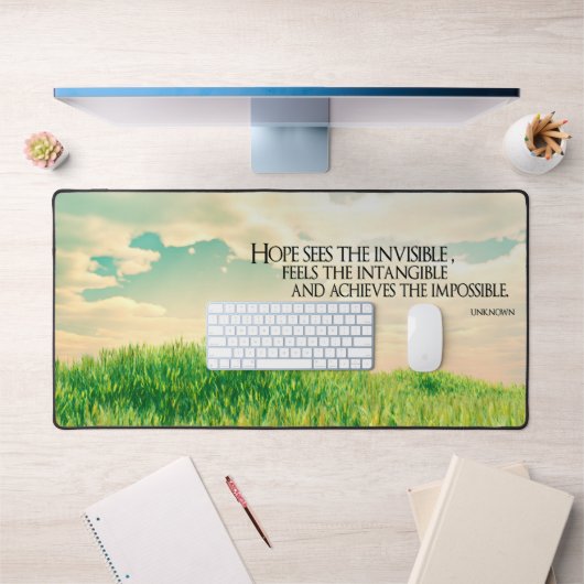 「見えないものが見える」感動的引用文 デスクマット (オフィス1)