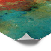 見えないものは永遠だ。2コリント4:18.アート ポスター (角)