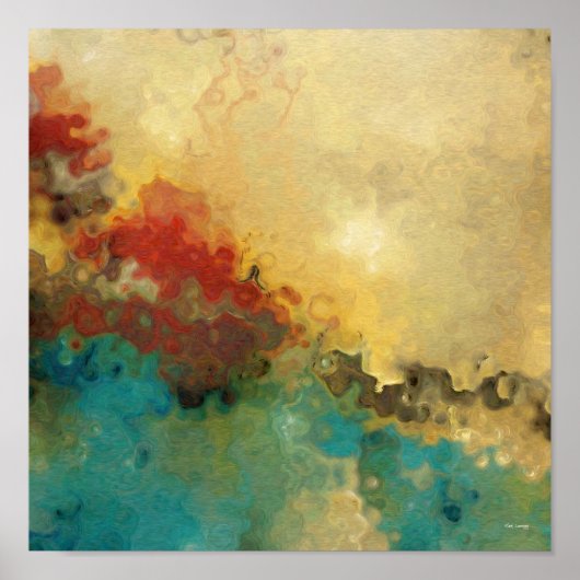 見えないものは永遠だ。2コリント4:18.アート ポスター (正面)