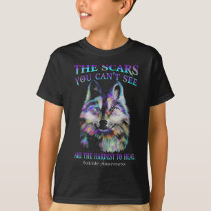 見えないオオカミの傷が一番辛い Tシャツ