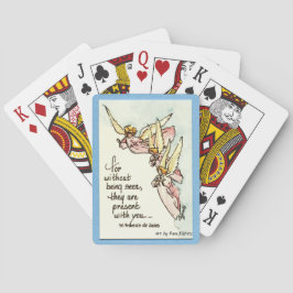 見えないガーディアンエンジェルス文字穏やかな天使の雲 トランプ