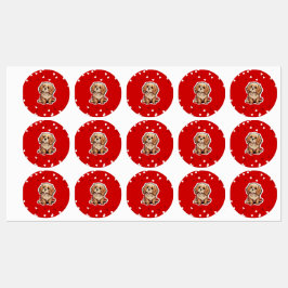 見えないリーシュ犬のメモリアルアート – 彼はまだここにいる ラベル