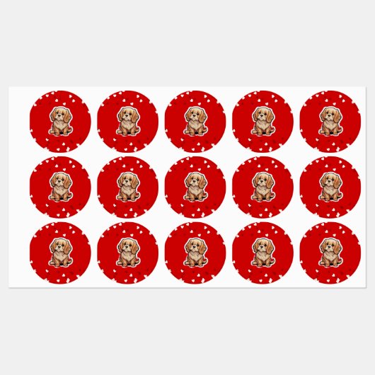 見えないリーシュ犬のメモリアルアート – 彼はまだここにいる ラベル (シート)