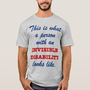 見えない不能はどんな風に見えますか。 Tシャツ