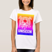 見えない人々を探索する Tシャツ (正面)