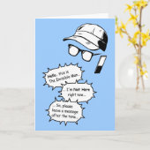 見えない人 カード (黄色い花)