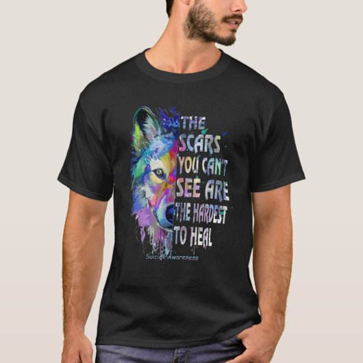 見えない傷は治しにくい Tシャツ (正面)