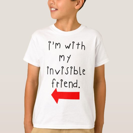 見えない友人と一緒にいる Tシャツ (正面)