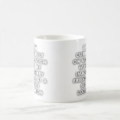 見えない友達のバカンス 楽しいマグカップ コーヒーマグカップ (中央)