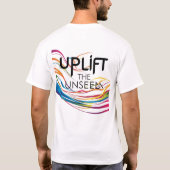 「見えない場所を引き上げる – Empower Change T-Shirt」 Tシャツ (裏面)