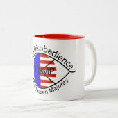 見えない多数派マグカップの視覚的な不服従 ツートーンマグカップ (正面右)